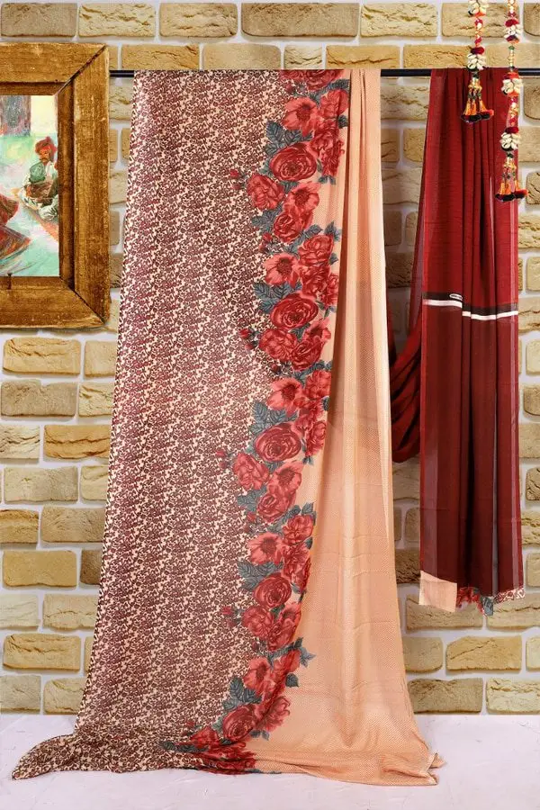 Pure Georgette Digital Printed Saree