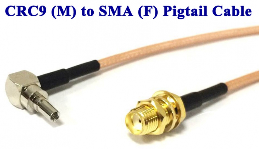 SMA Female to Dual CRC9 TS5 Male Jack Splitter Combiner RG316 Coaxial Cable for Huawei E3372, e8372, E3272  E5573,3g 4g Dongle (15 cm Long)