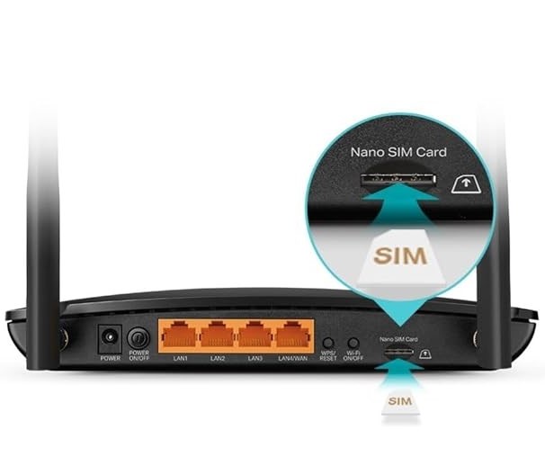 TP-Link 1200 Mbps 4G/5G + Cat6 Mobile Wi-Fi Router Dual Band Wireless WiFi, 4G/5G Network SIM Slot Unlocked, No Configuration Required, Support Guest Network & Parental Control, Dual_Band