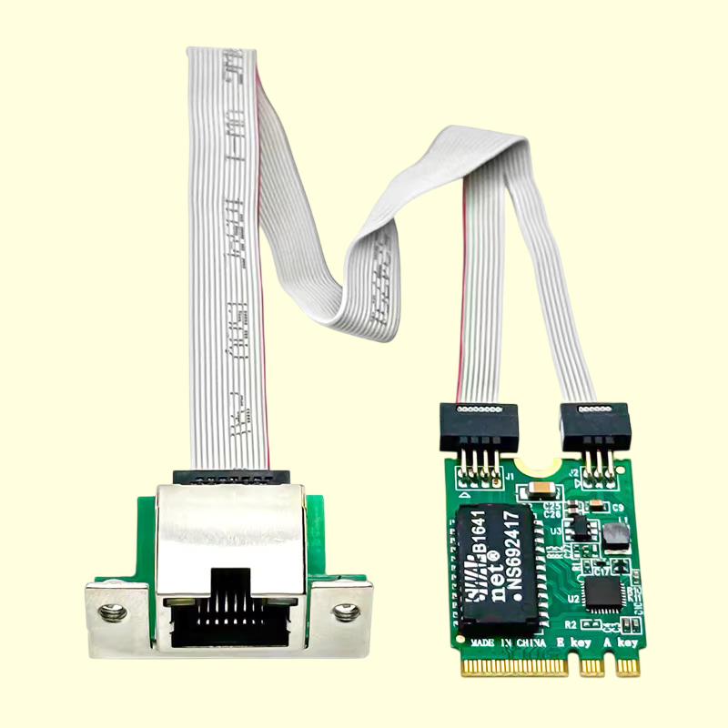 M.2 A+E Gigabit Network Interface RJ45 LAN 1000M RTL8111H Chip Ethernet Adapter for Desktop and IPC and Server